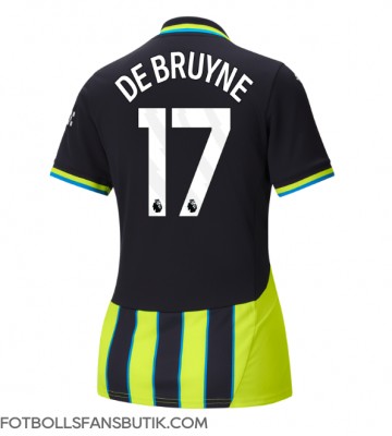 Manchester City Kevin De Bruyne #17 Replika Bortatröja Damer 2024-25 Kortärmad